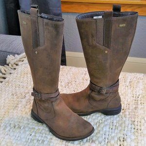 Merrell Tall Tetra Strap Brown Waterproof Leather Boots Sz 7.5